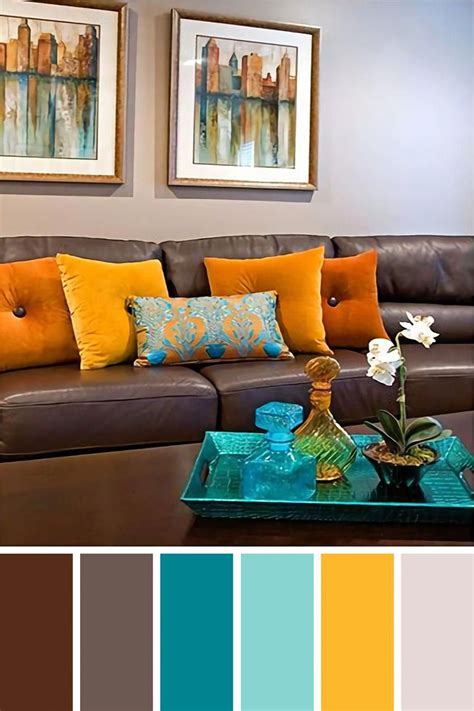 25 Gorgeous Living Room Color Schemes To Make Your Room Cozy Brown