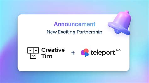 New Partnership Announcement Creative Tim And Teleporthq