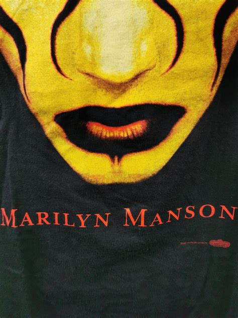 marilyn manson 1997 vintage t shirt sex is dead very rare tee etsy