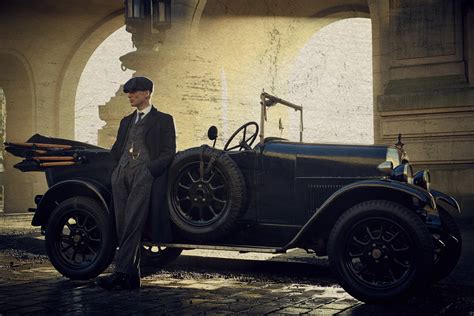 A2 Poster Tommy Shelby With Car Peaky Blinders Shelby Brothers Store