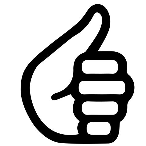 Thumbs Up Silhouette Vector Png Thumb Up Icon Thumb Icons Up Icons My