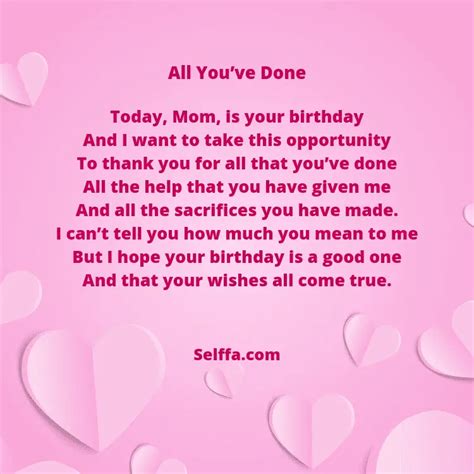Birthday Poems For Mum In Heaven Sitedoct Org