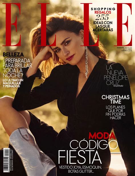 Penélope Cruz covers Elle Spain December by Nico Bustos fashionotography