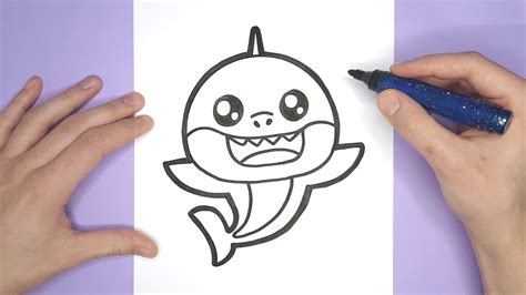 Pinkfong Drawing How To Draw A Cute Baby Shark Youtube