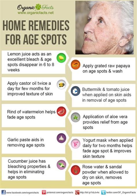 Home Remedies For Age Spots Organic Facts Beauty Remedies Health
