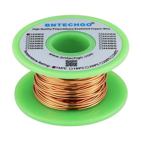 Bntechgo 18 Awg Magnet Wire Enameled Copper Wire Enameled Magnet