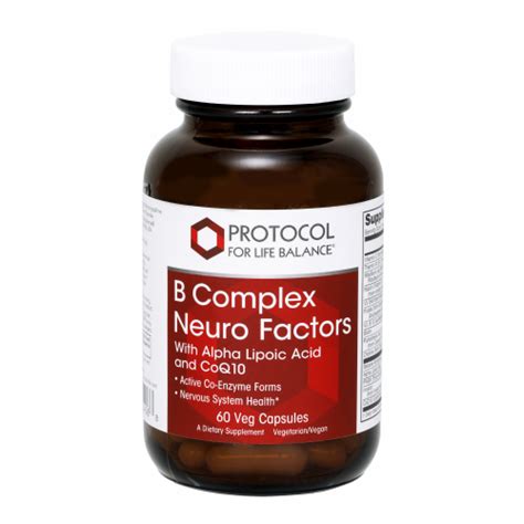 B Complex Neuro Factors With Alpha Lipoic Acid And Coq10 Protocol For