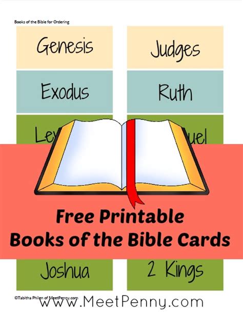 Free Books Of The Bible Printables