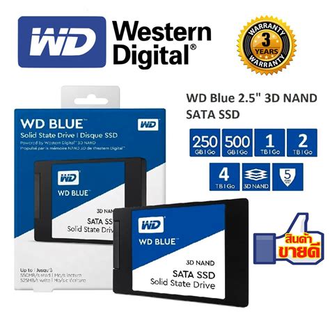 GB GB TB SSD เอสเอสด WD BLUE SATA SA WDS G B A D NAND ประกน ป Shopee