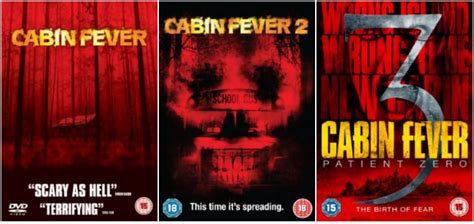 cabin fever trilogy 1 3 complete dvd movie collection cabin fever cabin fever 2 cabin fever