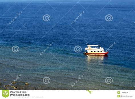 View Of The Ship In The Red Sea Stock Photo Image Of Landscape Boat