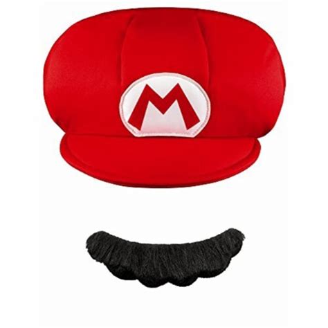 Nintendo Super Mario Brothers Mario Child Hat And Mustache One Size