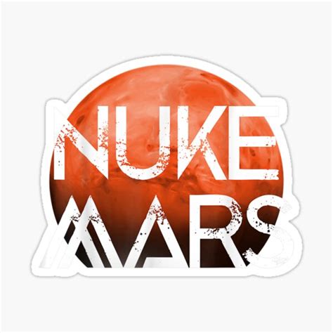 Nuke Mars Space Exploration Rocket Terraform Nuke Mars 1png Sticker