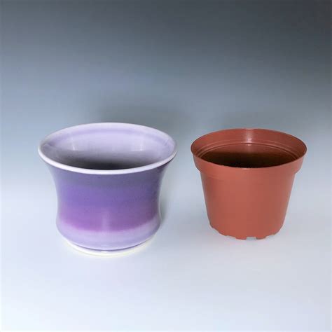 Purple Succulent Planter Purple Ceramic Planter Porcelain Etsy