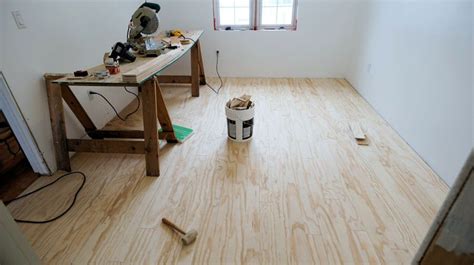 It's wood, so we expect a little wear and we've used this technique before on our kitchen tables when they've been refinished yay you got your wood. How To Install And Finish Plywood Flooring | Plywood flooring, Finished plywood, Making a router ...