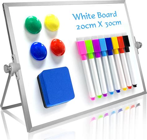 Owill Dry Erase Whiteboard 20 X 30 Cm Small Whiteboard With Stand