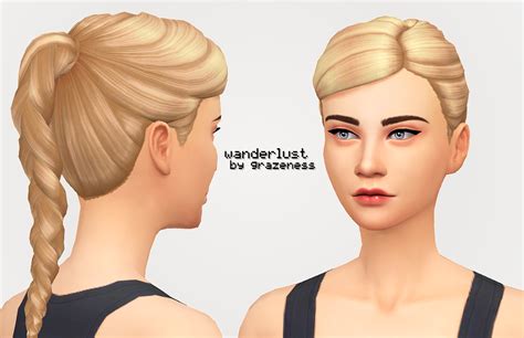 Lana Cc Finds Grazeness Wanderlust A New Hair For Your Sims 4 Mm