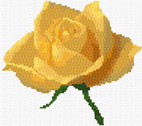 Huge lot cross stitch embroidery magazines books patterns & kits variety. Cross Stitch | Yellow Rose xstitch Chart | Design