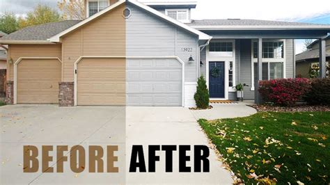 25 Inspiring Exterior House Paint Color Ideas Before And After
