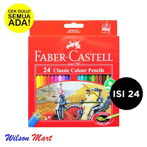 Jual Faber Castell Classic Colour Pencils Isi 24 Batang Pensil Warna Di