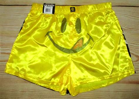 Mens Joe Boxer Smiley Face Satin 2 Pack Boxer Shorts Size M 3234 24