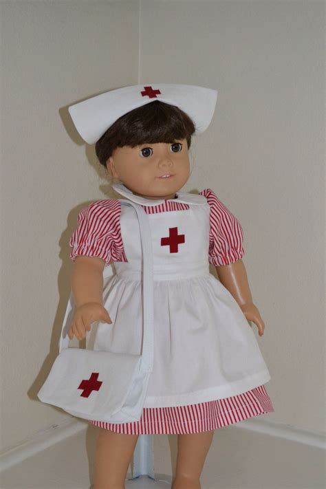 On Salepretty Nursecandy Striper Outfit For 18 Inch Doll Etsy