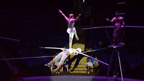 High Wire Acrobatic Troupe Circus Act Variety Performance Youtube