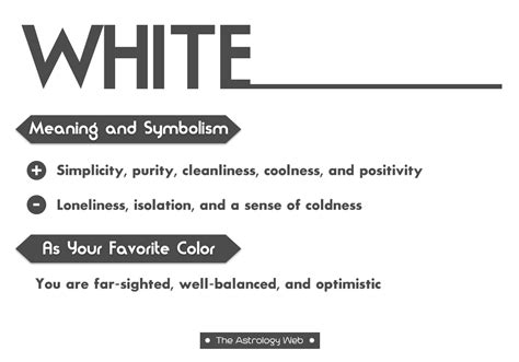 White Color Meaning And Symbolism The Astrology Web