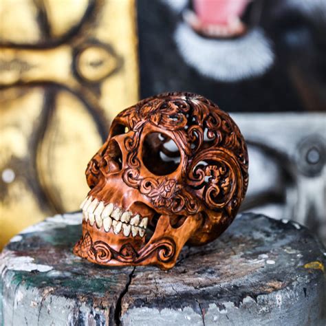 Hand Carved Human Skull | BespokeBug