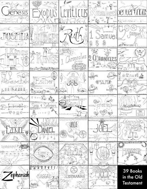 39 Books Of The Old Testament Bible Coloring Pages Ministry To