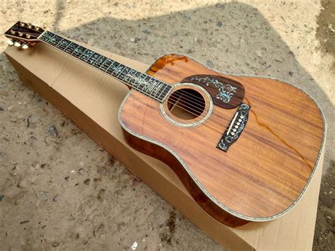 Factory Shop 41 Koa Wood Classic Acoustic Guitarebony Fingerboard