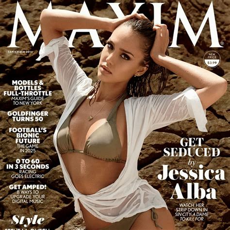 Beauty Celebrity Jessica Alba Hot Maxim Magazine 2014 September