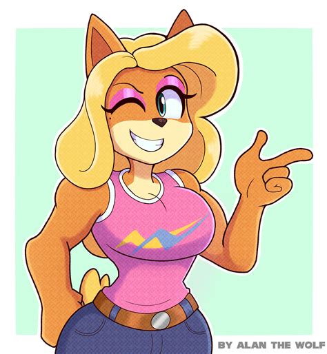 245089 safe artist alanthewolfxz tawna bandicoot crash bandicoot bandicoot mammal