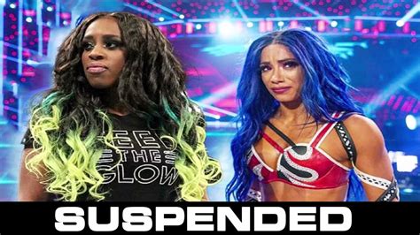 Sasha Banks And Naomi Suspended By Wwe Stripped Of The Tag Team