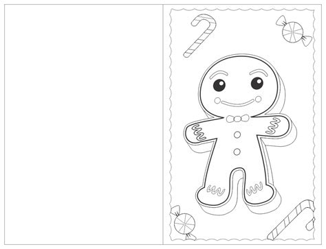 Color Your Own Christmas Cards Free Printable