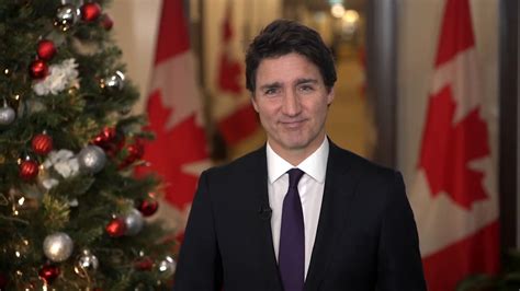 trudeau s christmas message one of hope for canadians in 2023