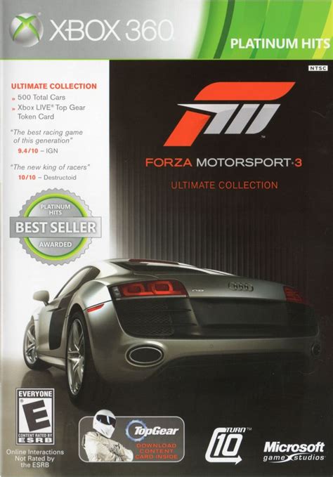 forza motorsport 3 ultimate collection 2010 xbox 360 box cover art mobygames