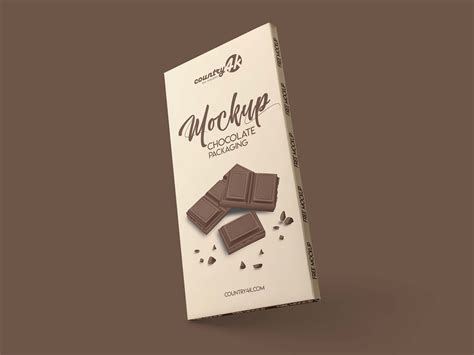 chocolate package mockup psd mockupbase
