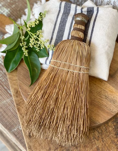 Vintage Whisk Broom Hand Straw Brush Farmhouse Decor Fixer Upper Decor