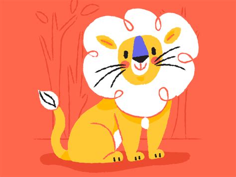 Leo The Lion With Images Lion Illustration Leo Lion Mascot Design