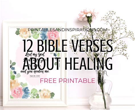 12 Free Printable Bible Verses On Healing Printables And Inspirations