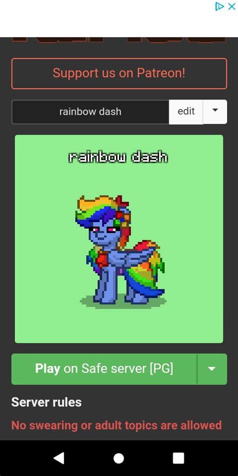 Rainbow Dash Pony Town Amino