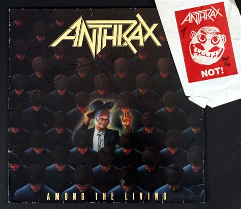 Anthrax Among The Living Signed Album At Whytes Auctions Whytes
