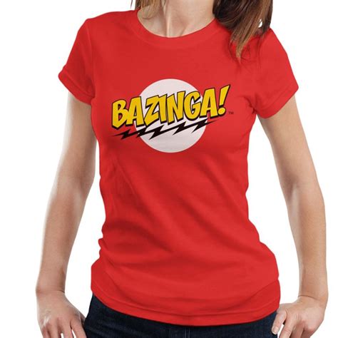 Small The Big Bang Theory Bazinga Womens T Shirt On Onbuy