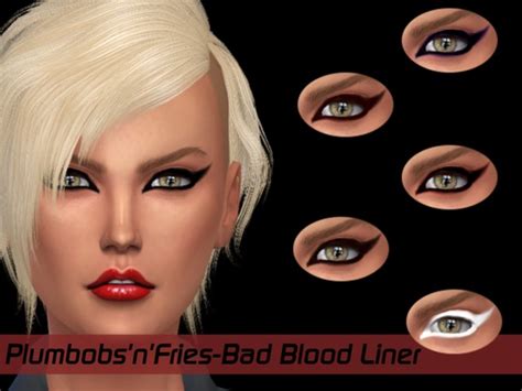 Bad Blood Liner By Plumbobs N Fries Sims 4 Eyes