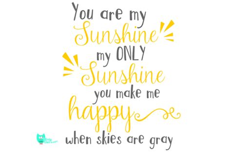 You Are My Sunshine Svg Cut File By Minty Owl Designs Thehungryjpeg