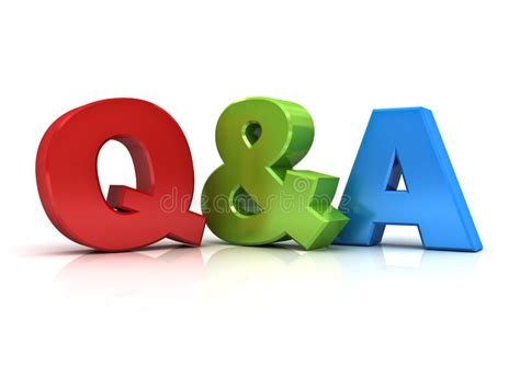 Questions And Answers Concept Q And A Word Stock Illustration Image