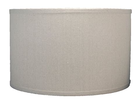 Linen Drum Lamp Shade 16 Inch By 16 Inch By 10 Inch Natural Spider