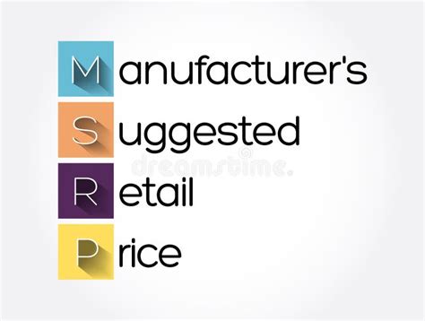 Msrp Manufacturer`s Suggested Retail Price Concept With Keywords