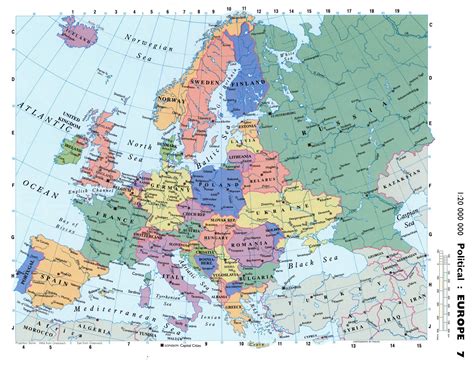 Large Map Of Europe With Cities Map Of World